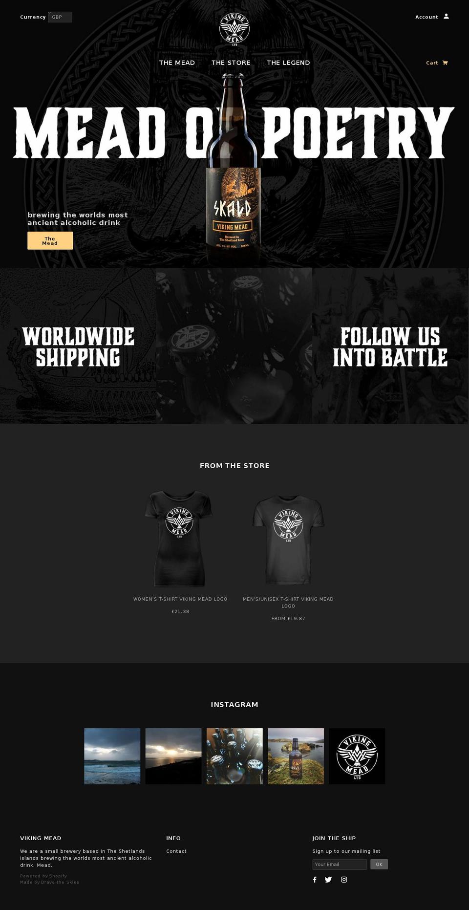 viking-mead.com shopify website screenshot