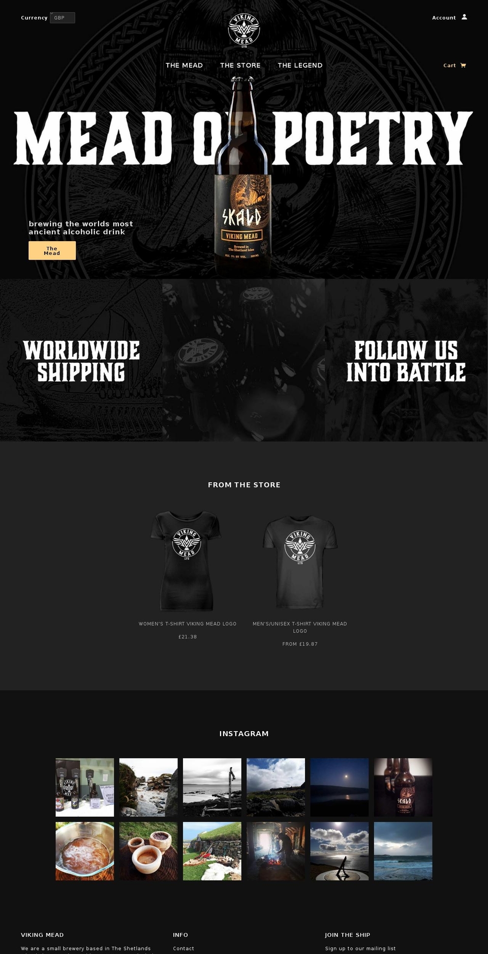 viking-mead.net shopify website screenshot