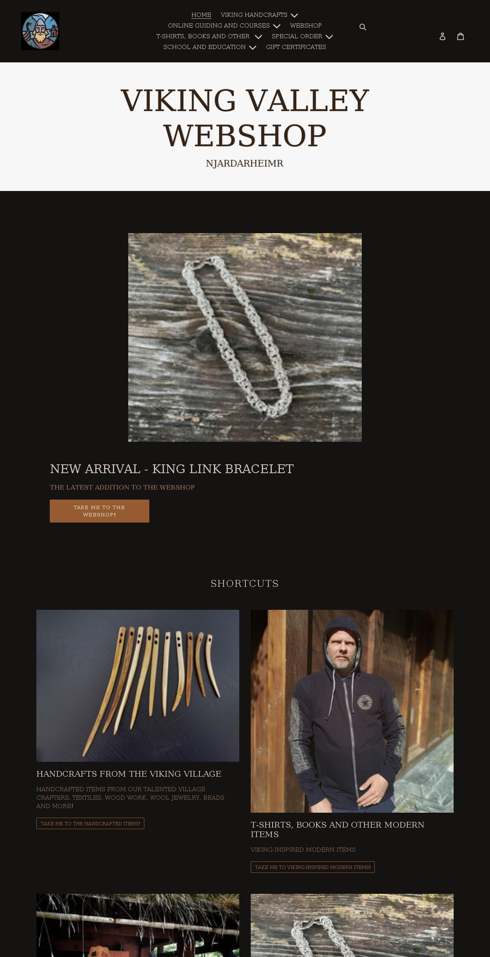 viking-valley.myshopify.com shopify website screenshot