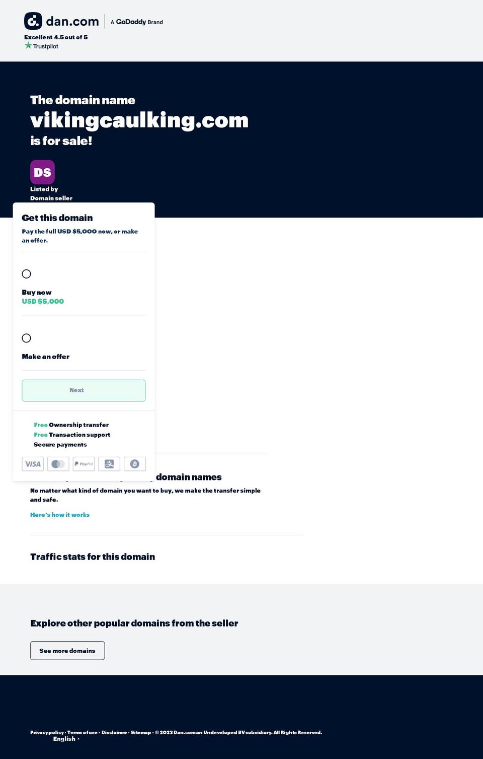 vikingcaulking.com — Shopify storefront screenshot
