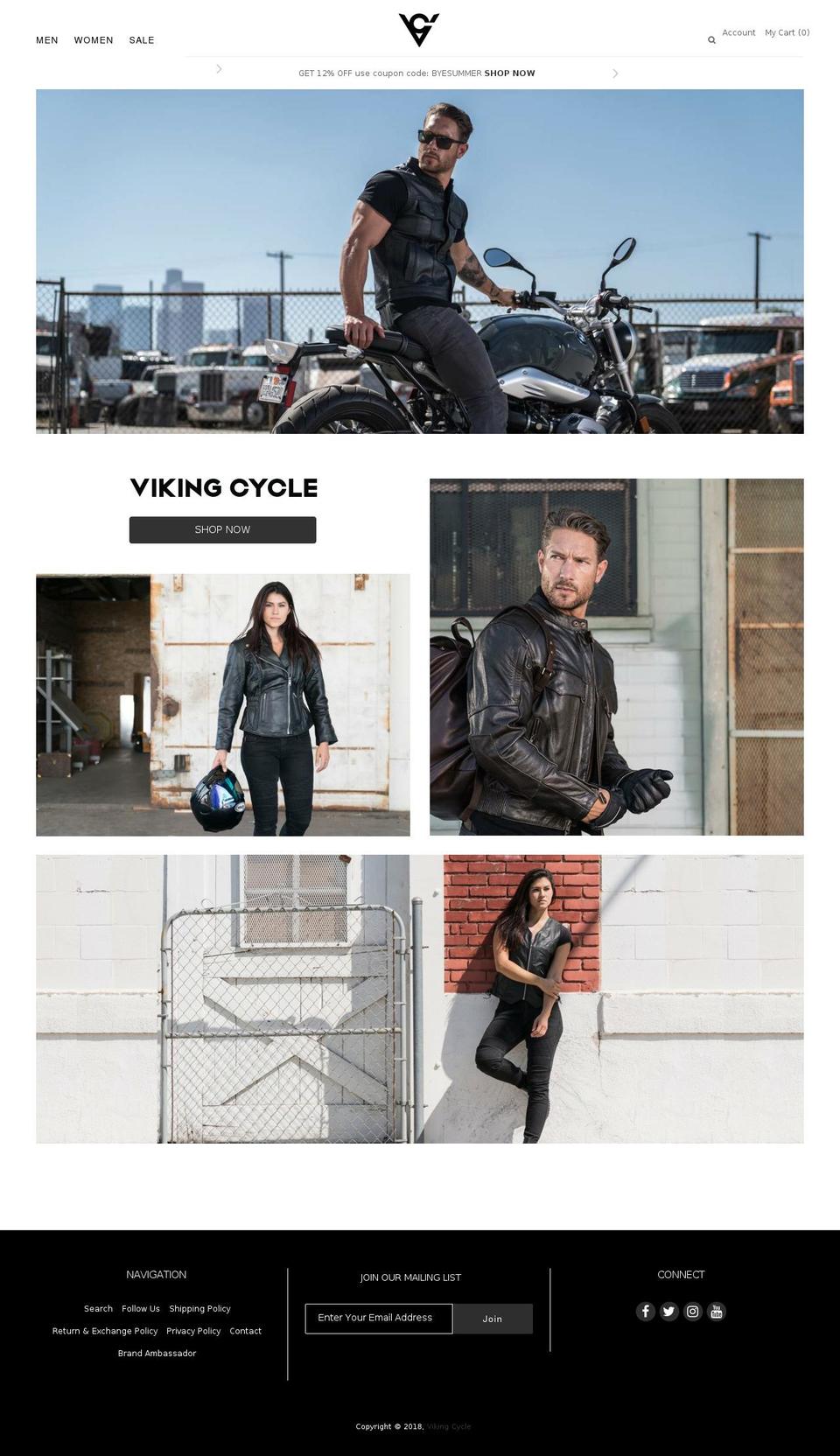 vikingcycle.com shopify website screenshot