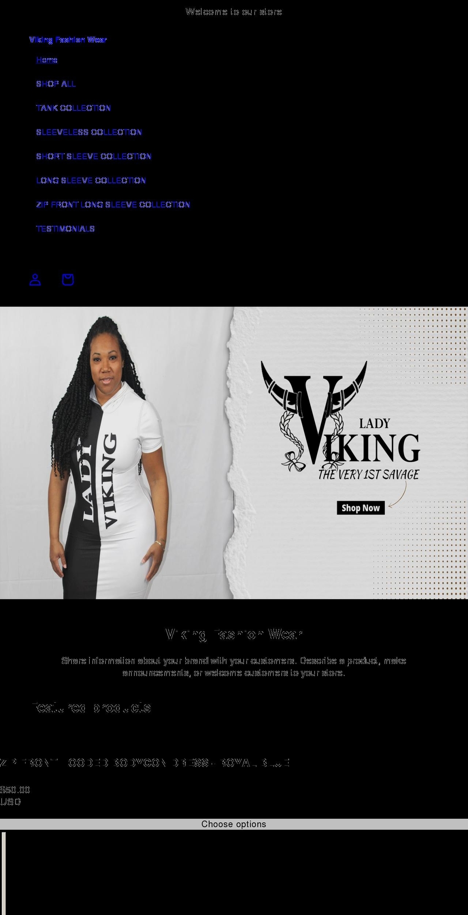 vikingfashionwear.com shopify website screenshot