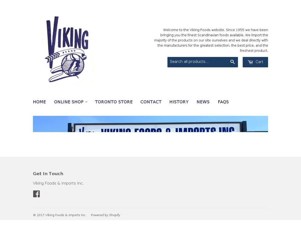 vikingfoods.ca shopify website screenshot