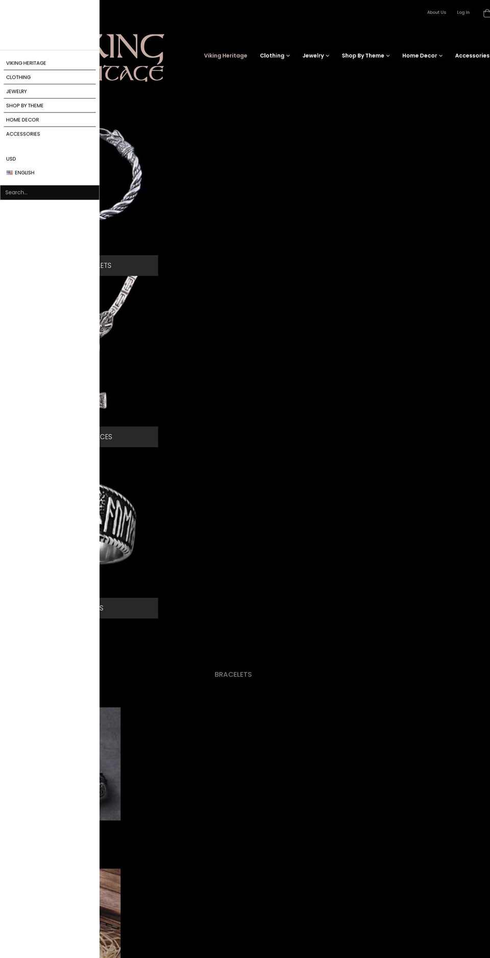 vikingheritage.net shopify website screenshot