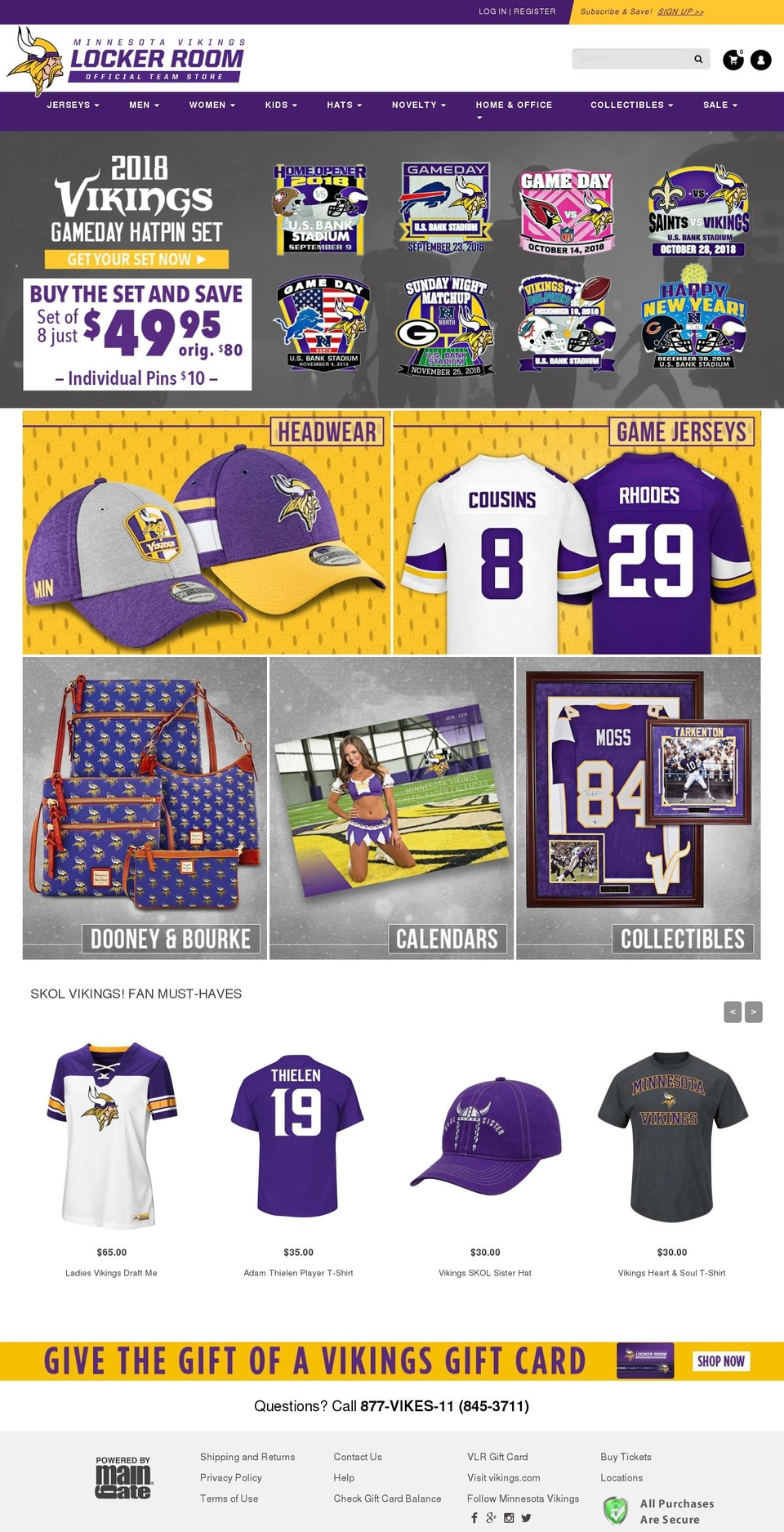 Jersey Builder - Diff -Rian Shopify theme site example vikingsfanshop.com