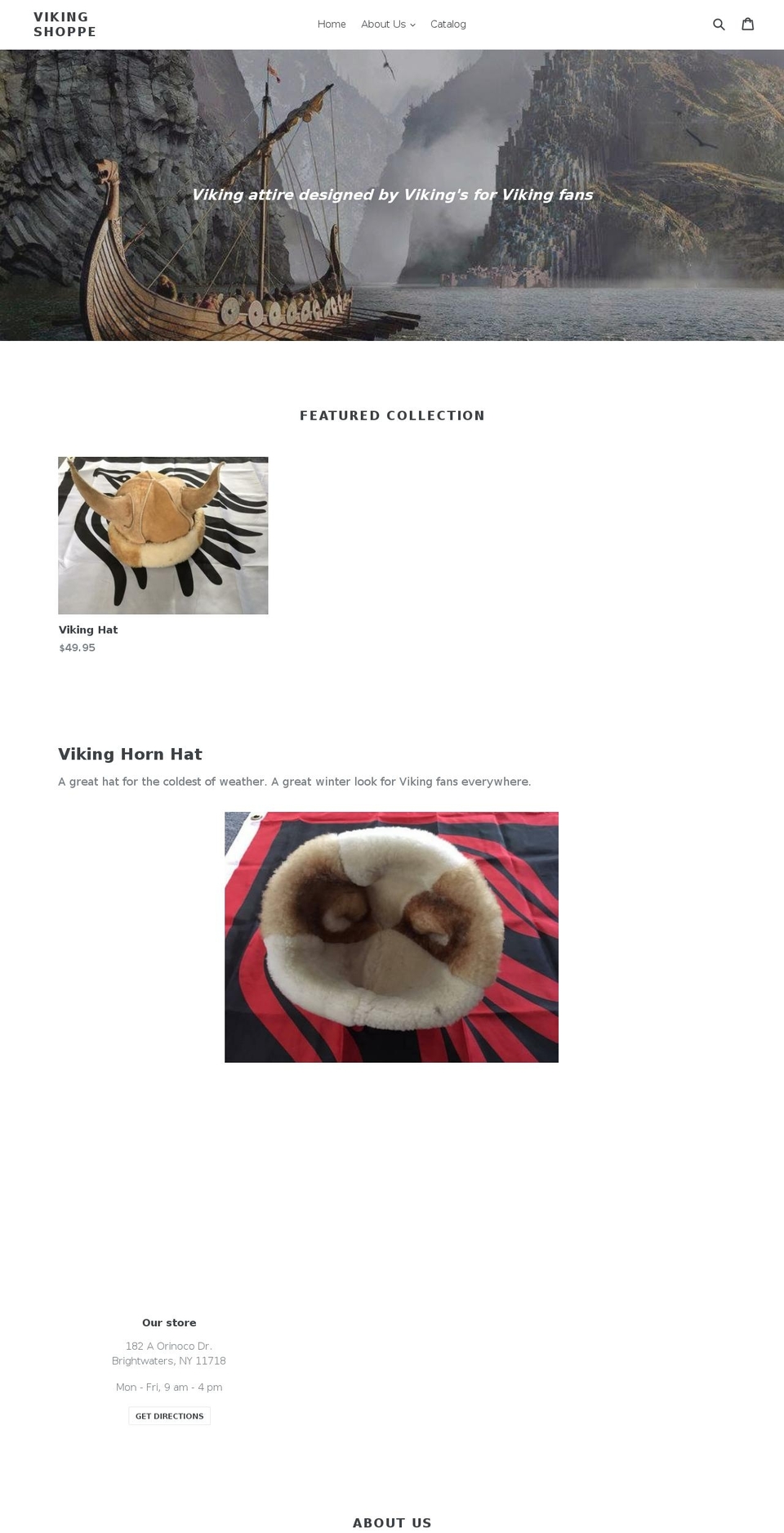 vikingshoppe.net shopify website screenshot