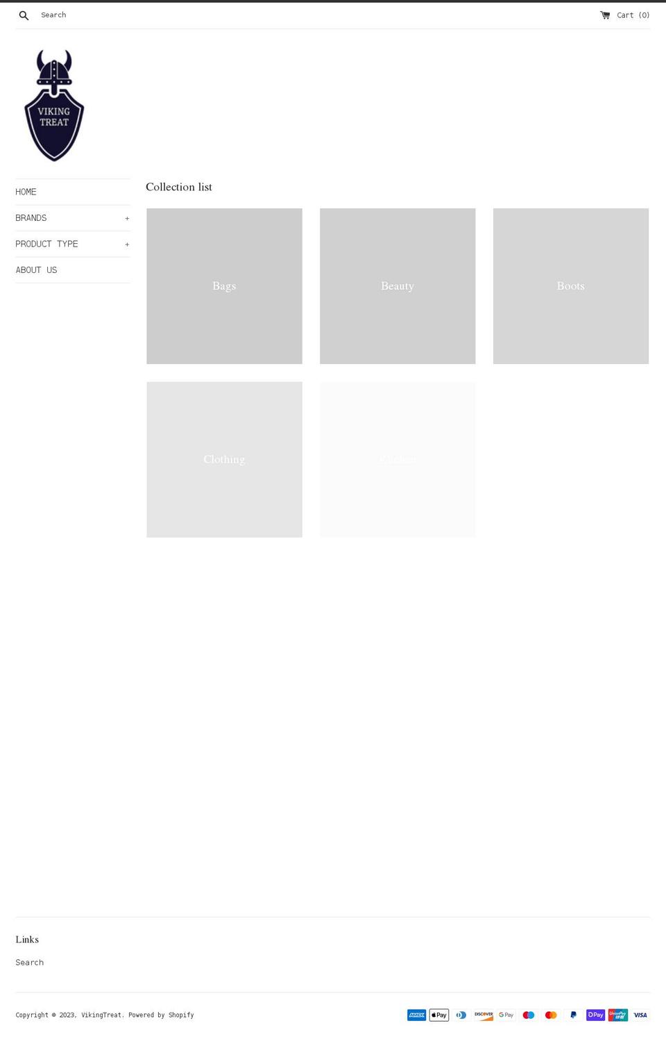 vikingtreat.com shopify website screenshot