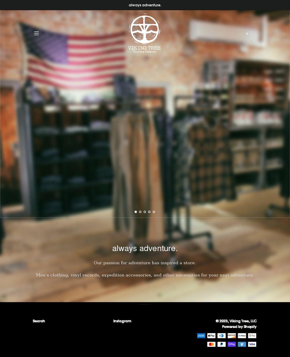 vikingtreetradingco.com shopify website screenshot