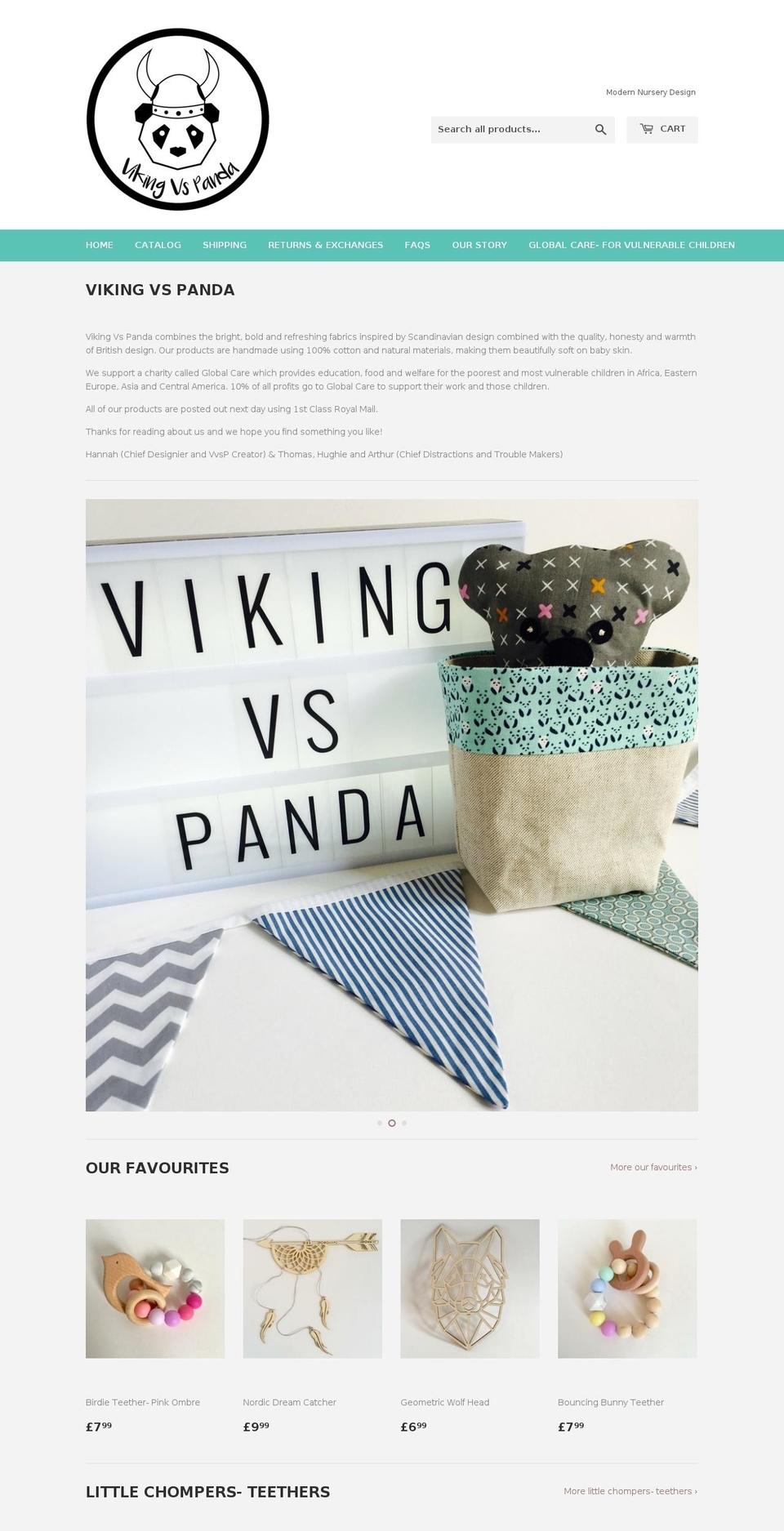vikingvspanda.com — Shopify storefront screenshot