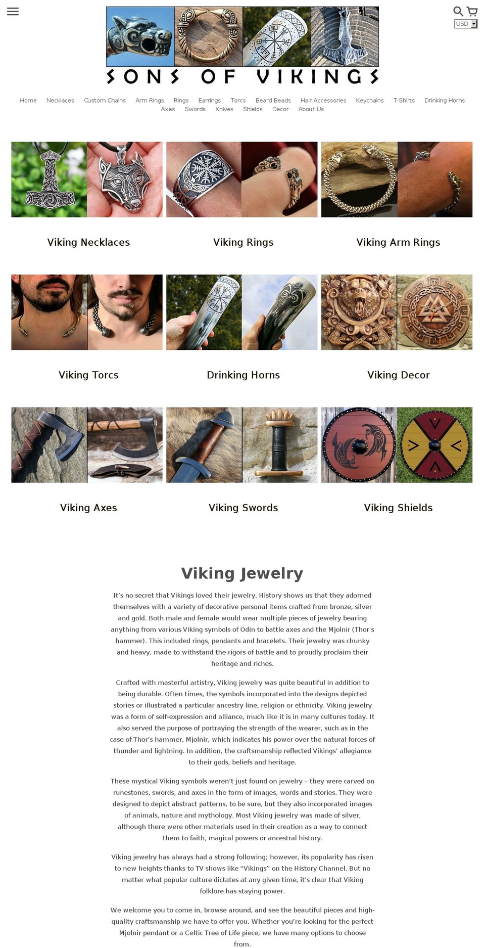 5-17-18 Shopify theme site example vikingwebsite.com