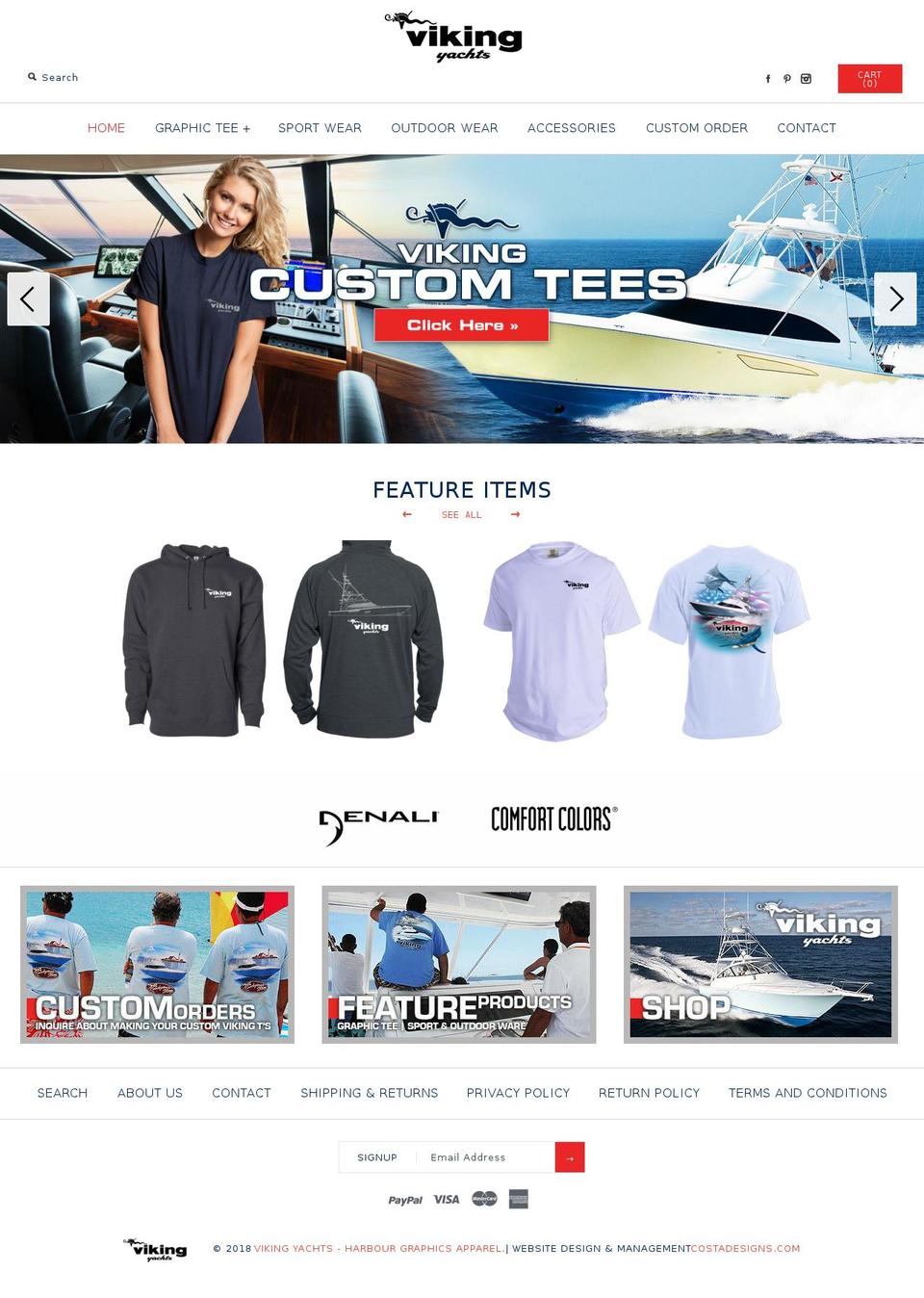 vikingyachtsapparel.com — Shopify storefront screenshot
