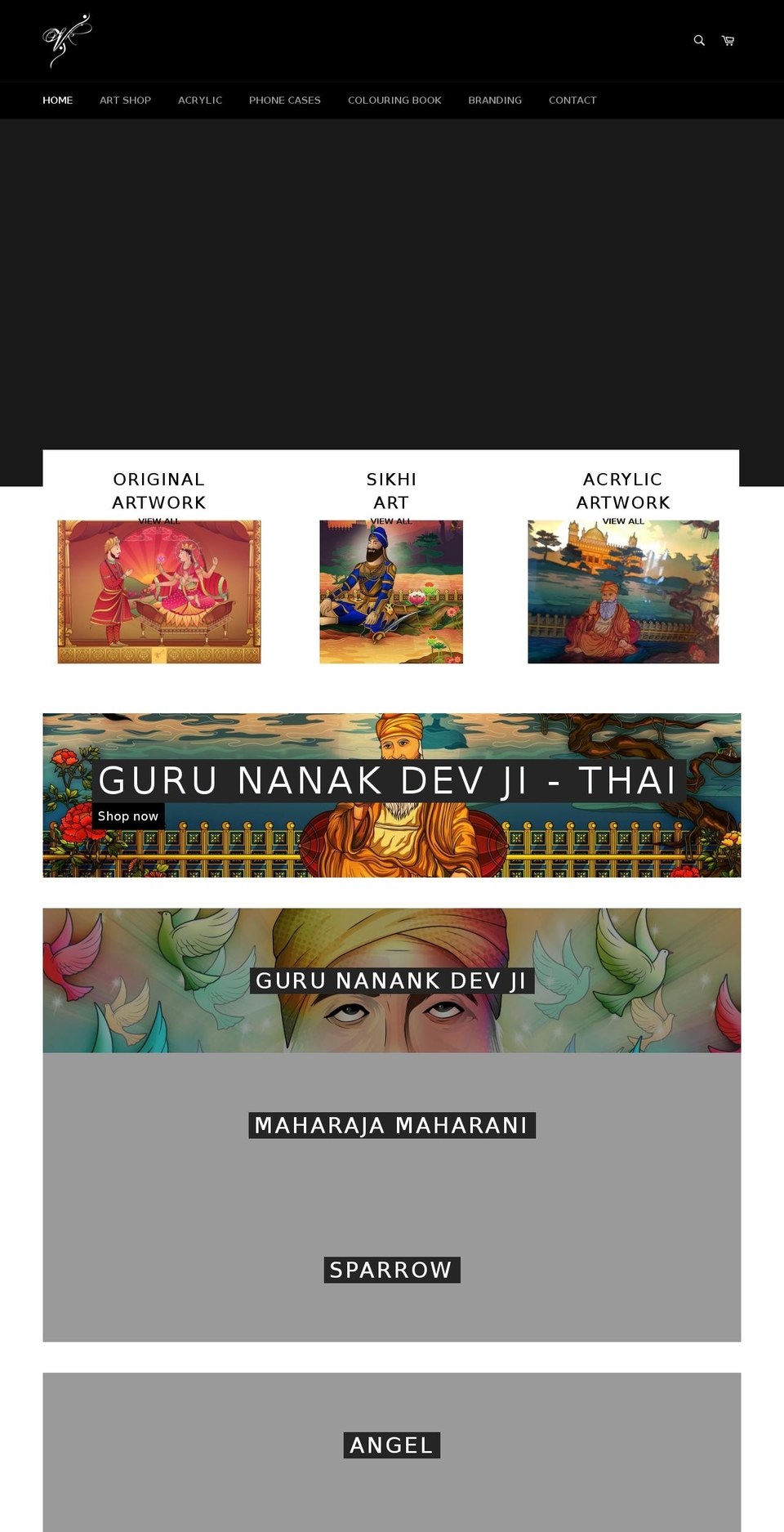 vikkainthart.com shopify website screenshot