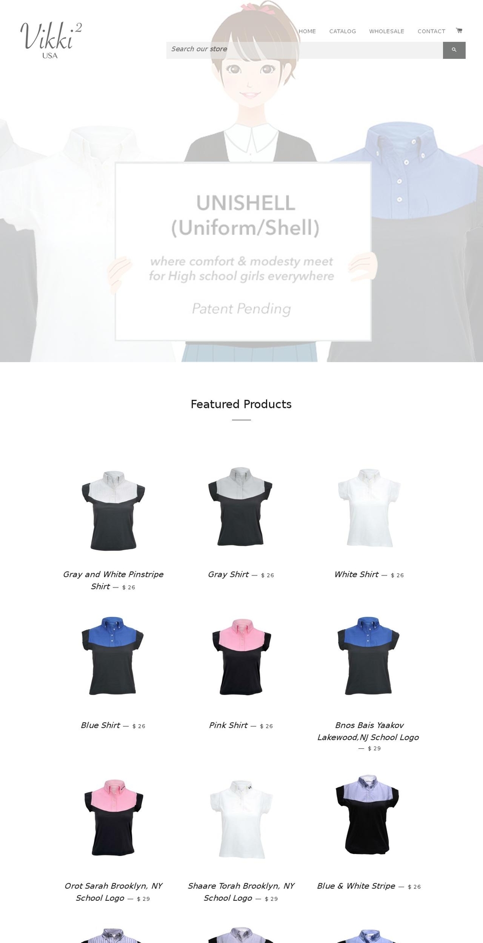 vikki2.com shopify website screenshot