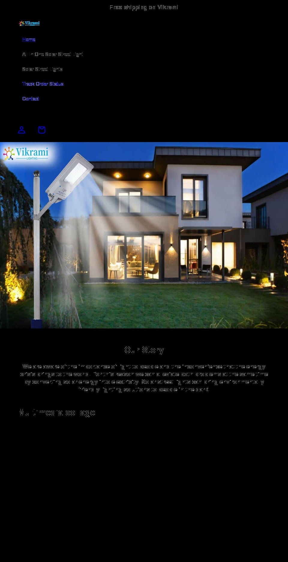 vikrami.com shopify website screenshot