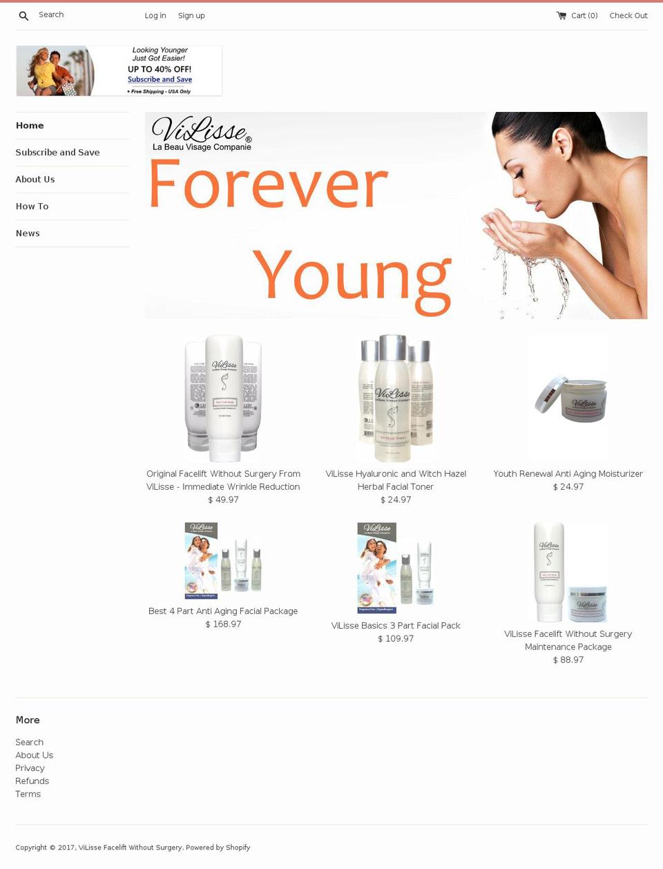 vilisse.com shopify website screenshot