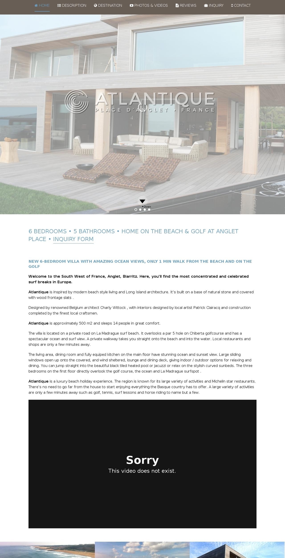 JACQ theme for Atlantique Shopify theme site example villa-atlantique.com