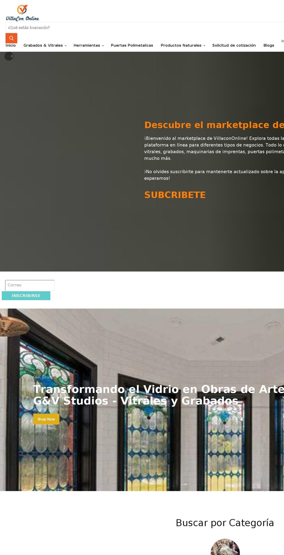 villacononline.com shopify website screenshot