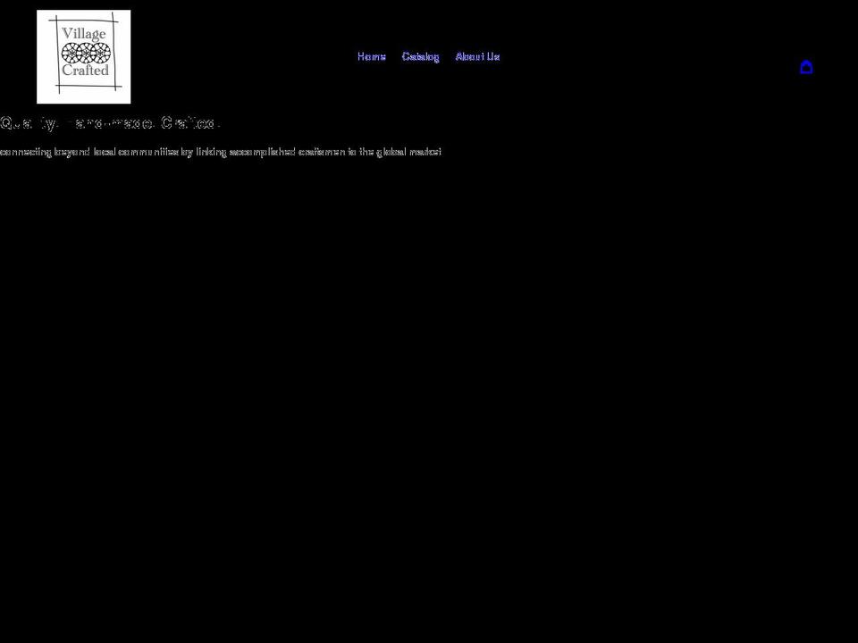 villagecrafted.com shopify website screenshot