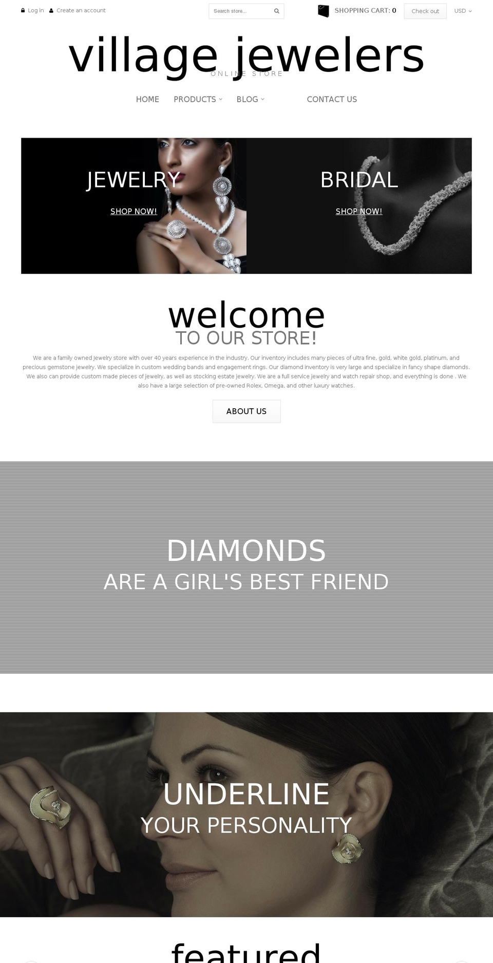 Minion Shopify theme site example villagejewelersny.com
