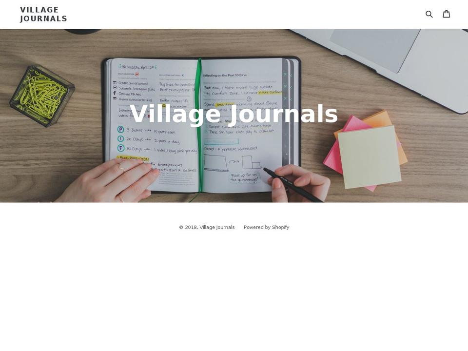 villagejournals.com — Shopify storefront screenshot
