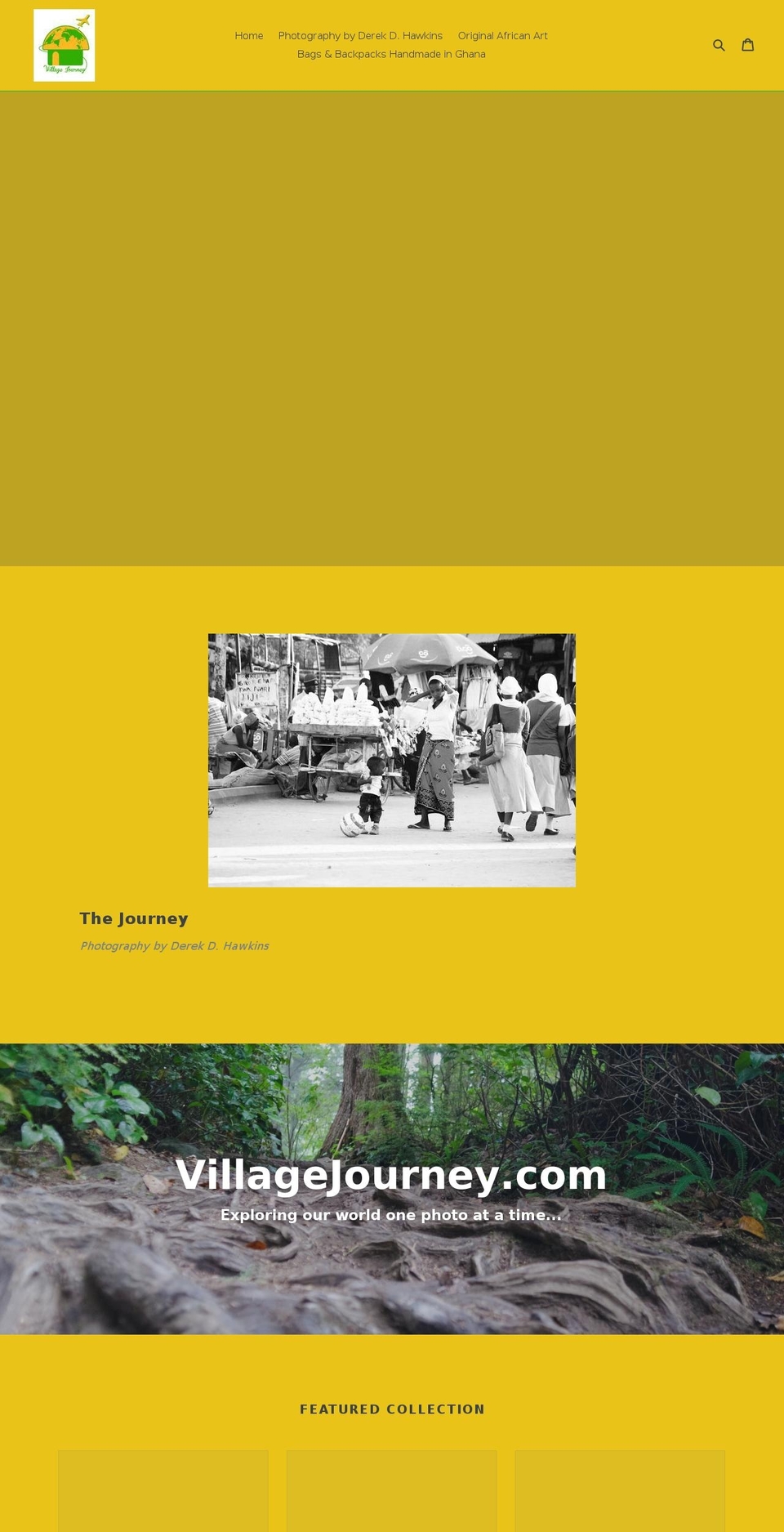 villagejourney.com shopify website screenshot