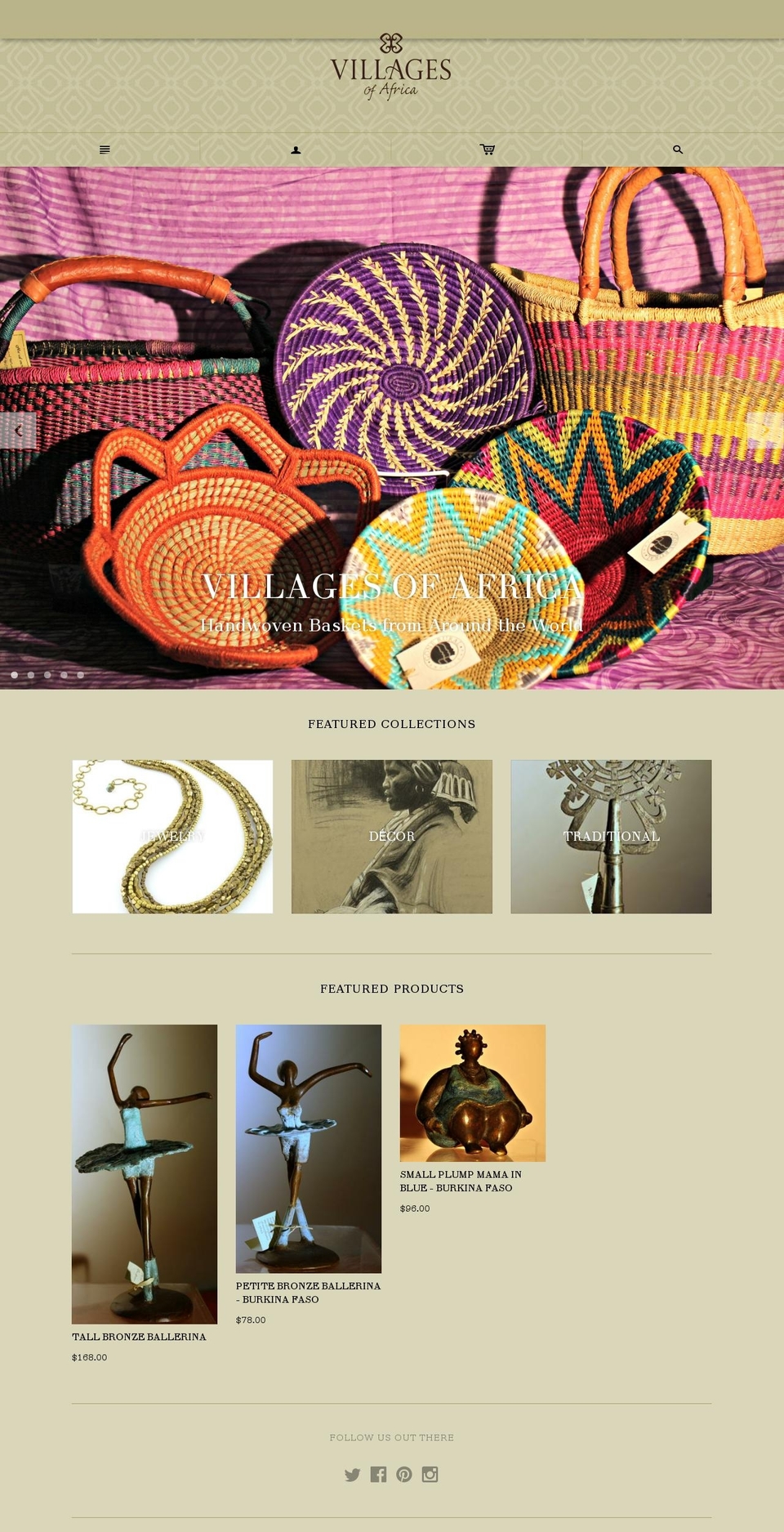 villagesofafrica.com shopify website screenshot