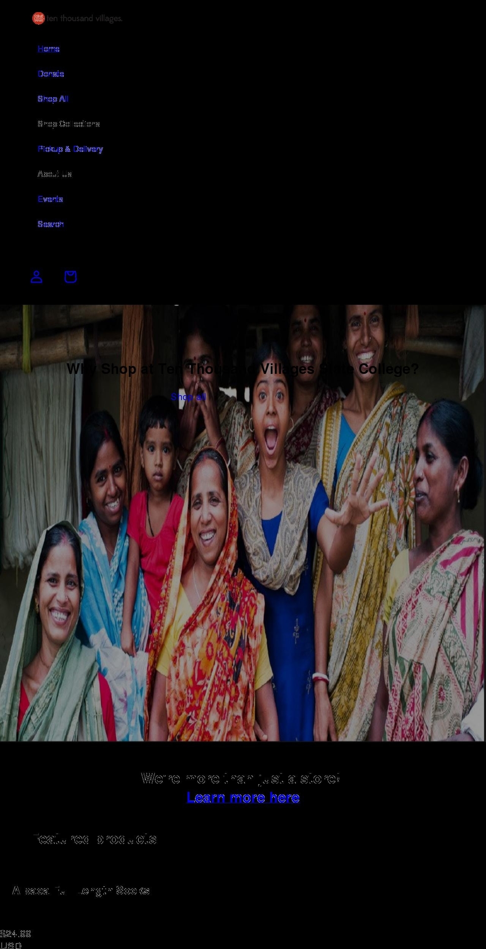 villagessc.com shopify website screenshot