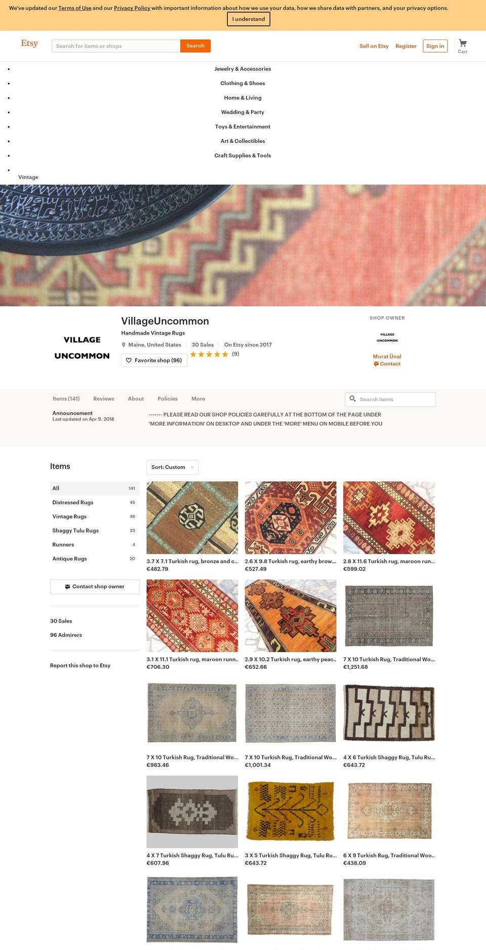 villageuncommon.com shopify website screenshot