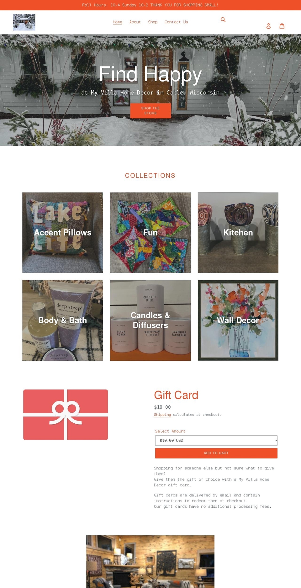 Home Page Shopify theme site example villahomedecor.com