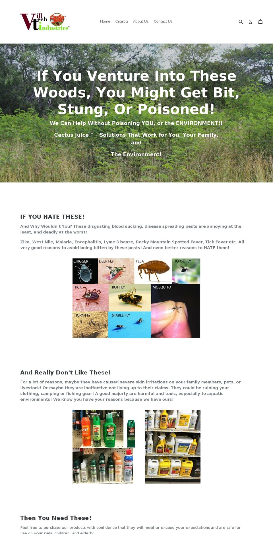villtechindustries.com — Shopify storefront screenshot