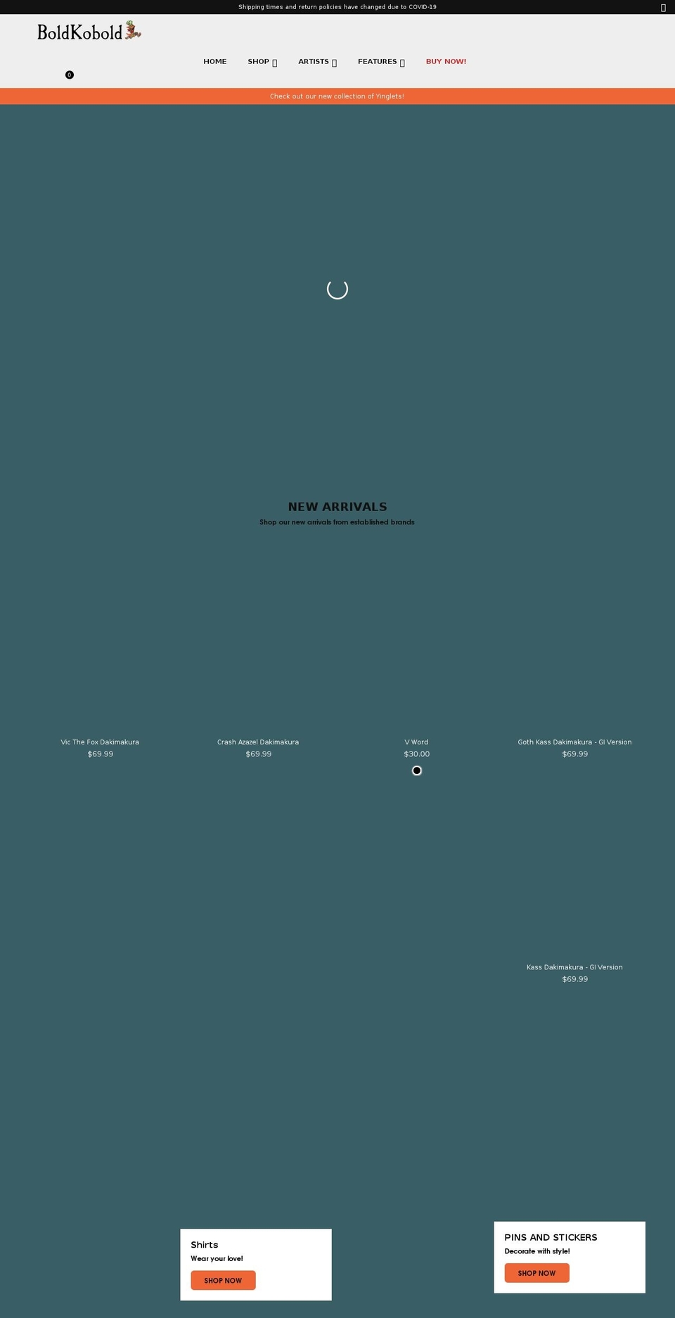 vilous.myshopify.com shopify website screenshot