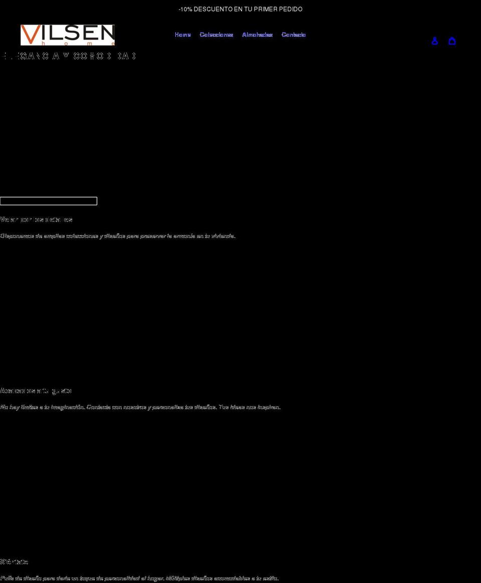 vilsenhome.com shopify website screenshot