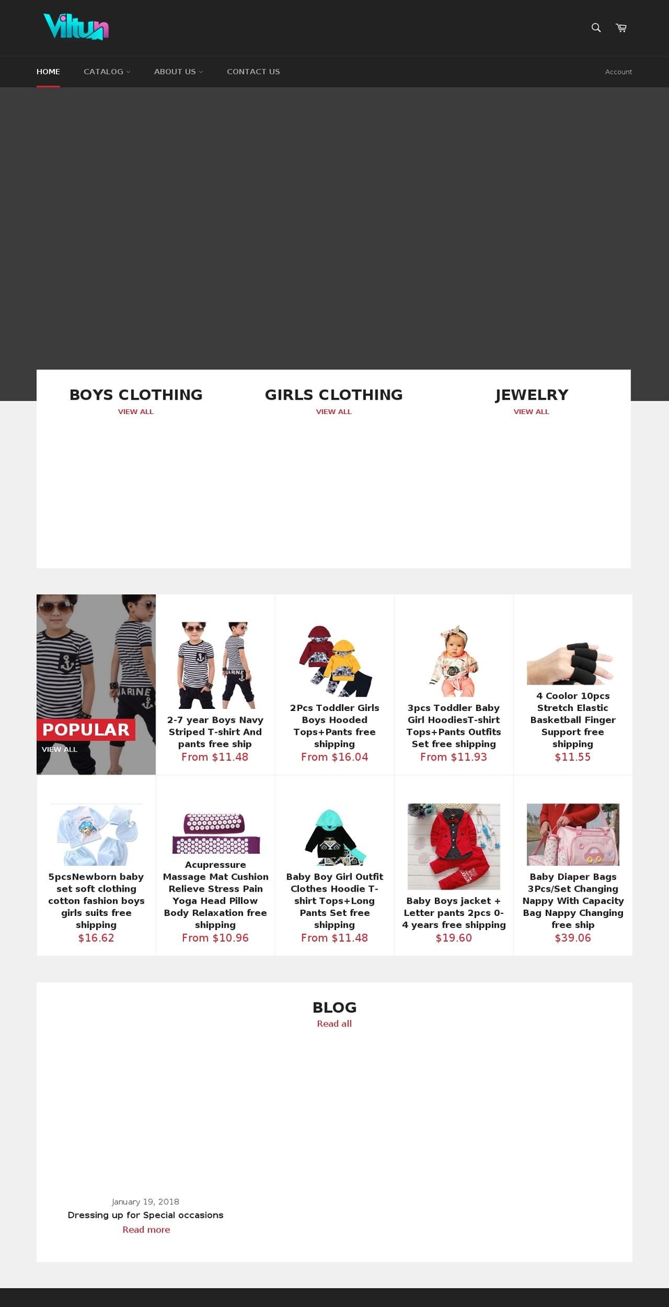 viltun.com — Shopify storefront screenshot