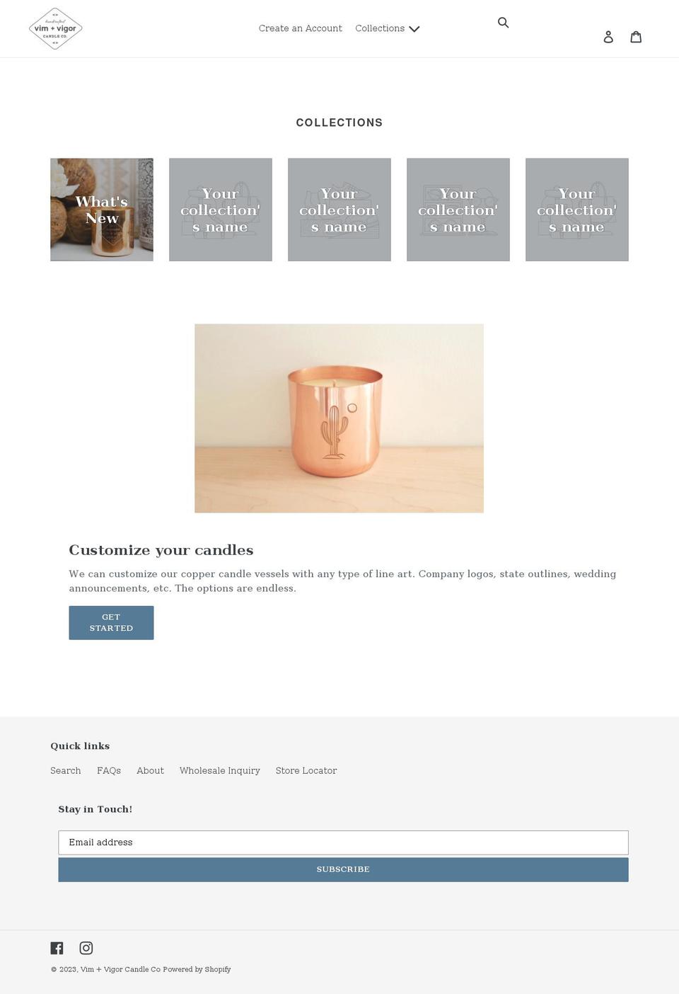 vimandvigorwholesale.com shopify website screenshot