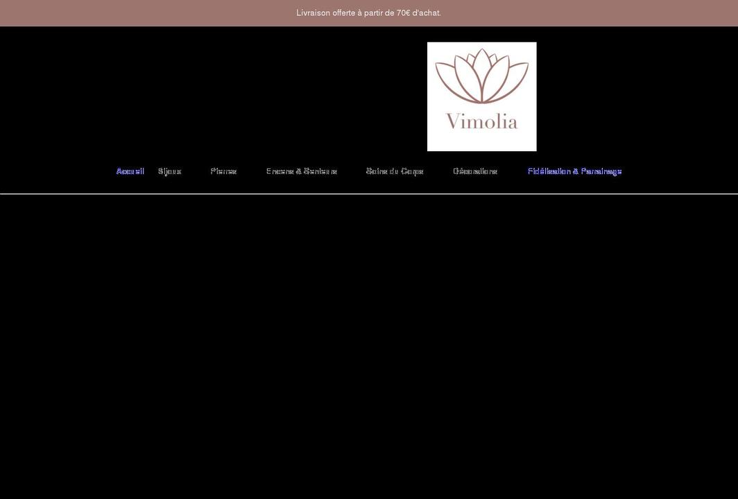 vimolia.com shopify website screenshot