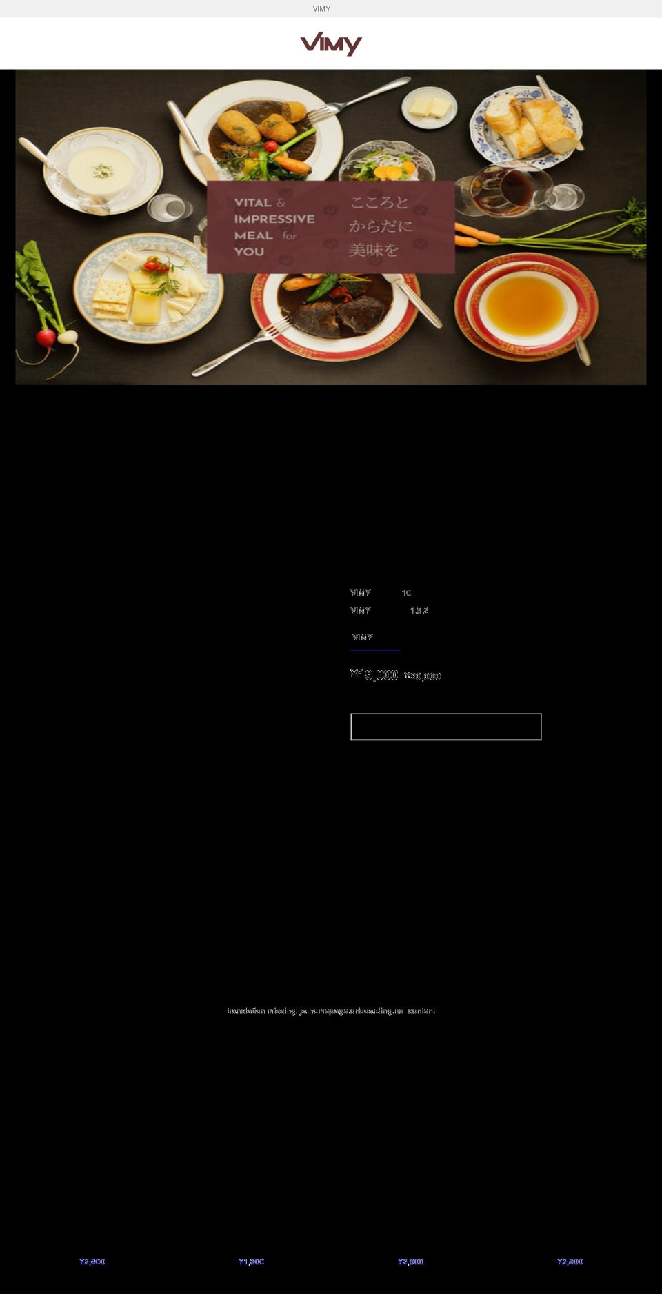 vimy.jp shopify website screenshot