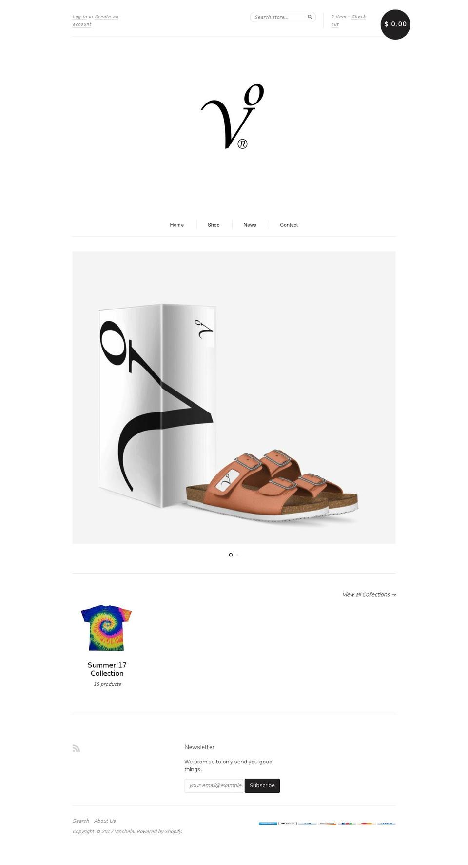 vinchelaonline.com shopify website screenshot
