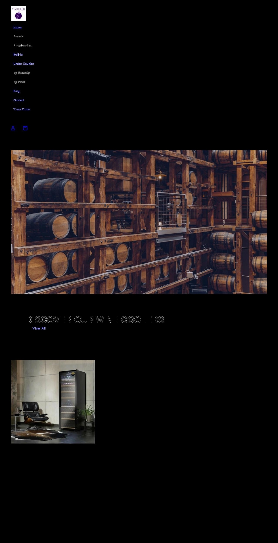 vincooler.com shopify website screenshot