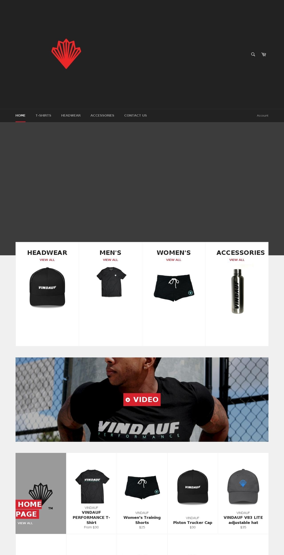 vindaufabstract.com — Shopify storefront screenshot