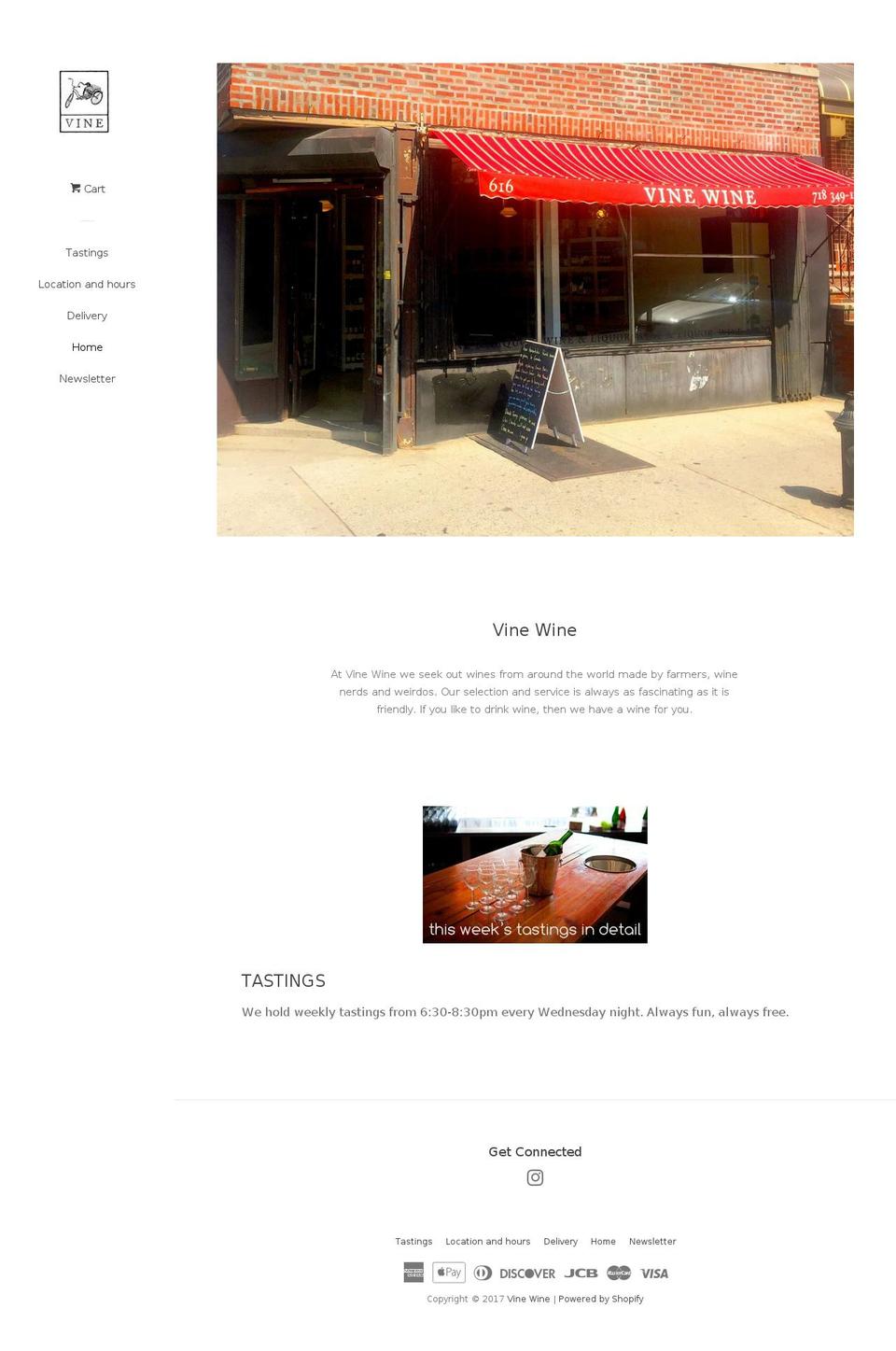 vine-wine.com shopify website screenshot