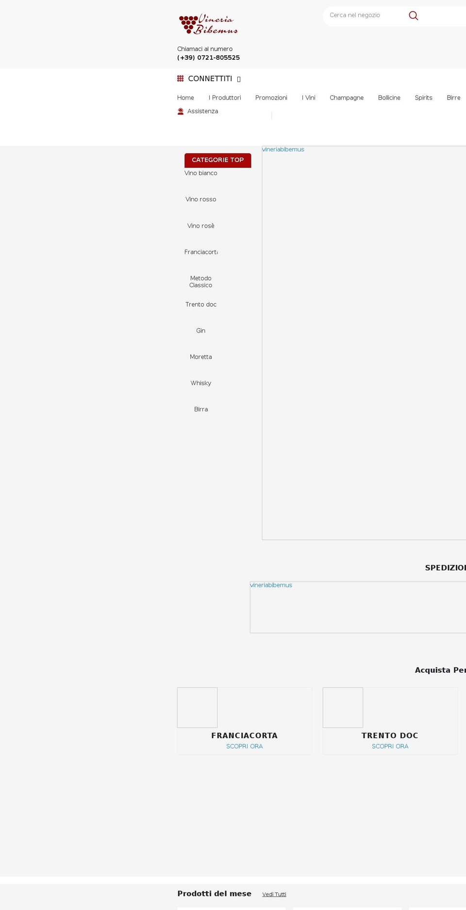 vineriabibemus.it shopify website screenshot