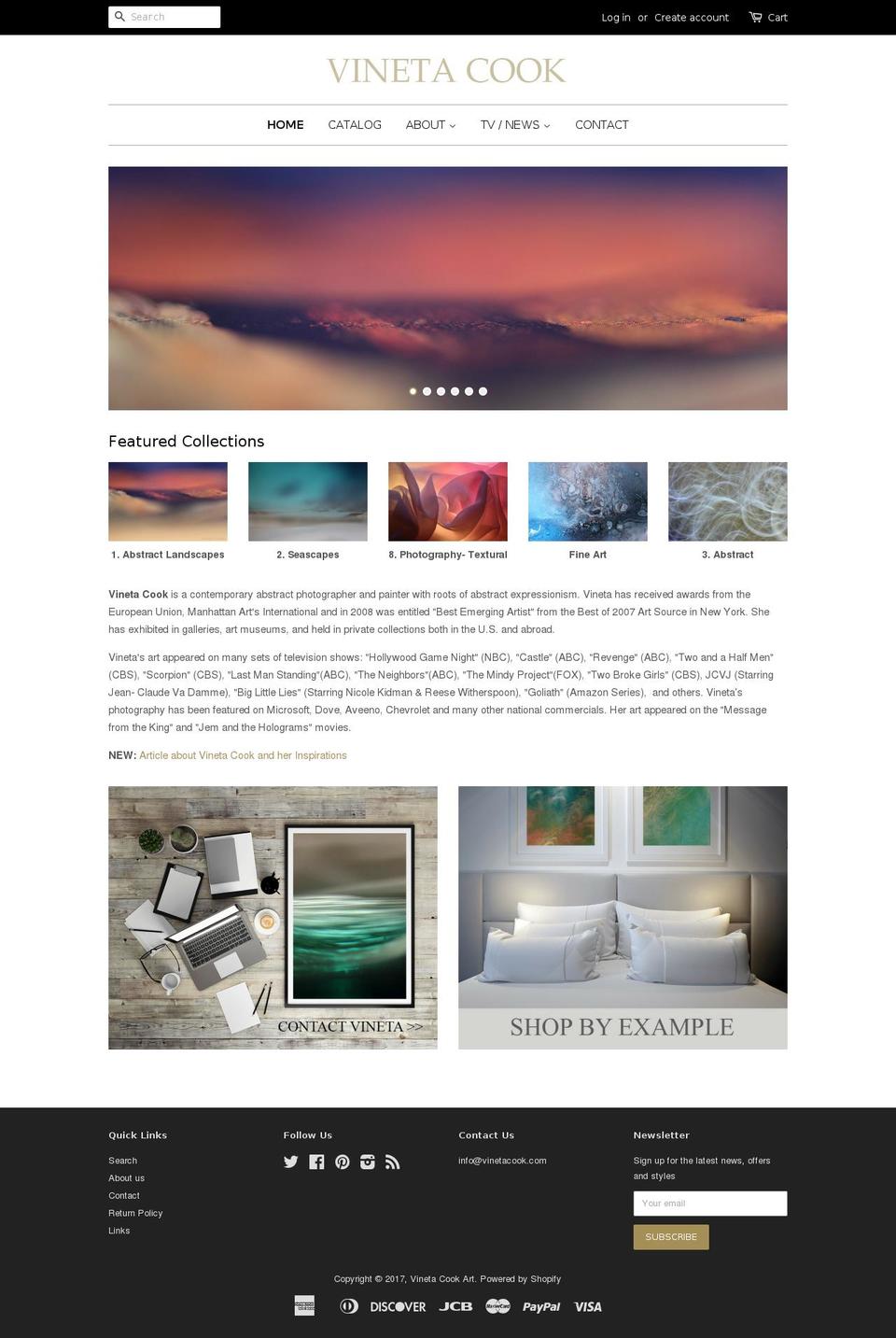 vinetacook.com shopify website screenshot