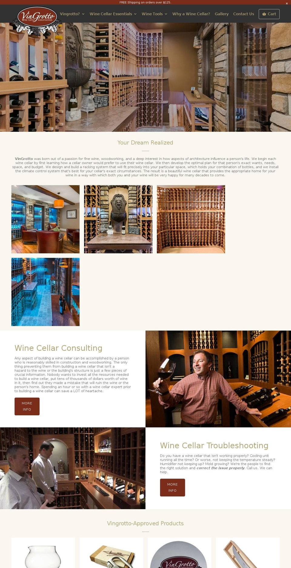 vingrotto.com shopify website screenshot