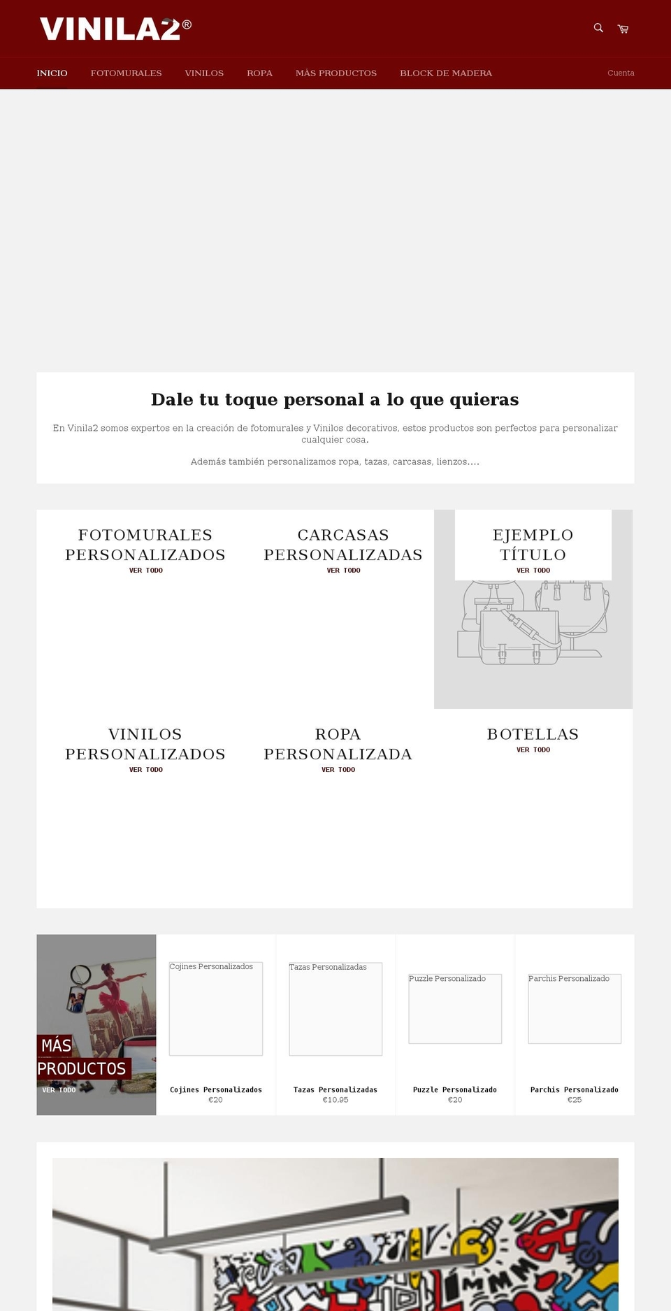 vinila2rivas.com shopify website screenshot