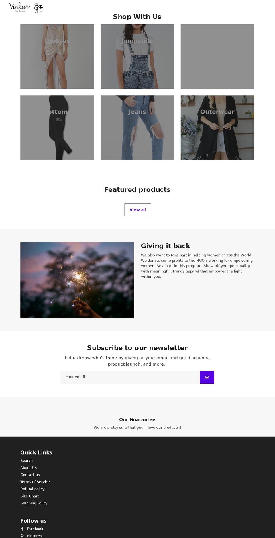 vinkars.com shopify website screenshot