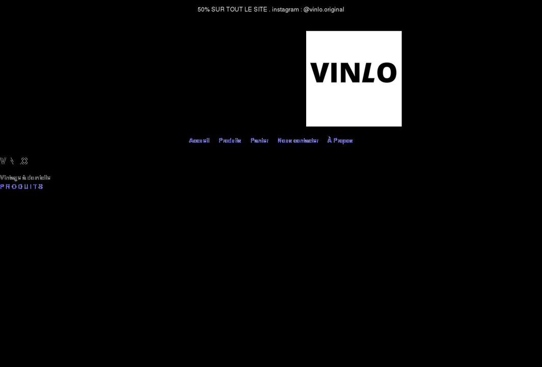 vinlo.net shopify website screenshot