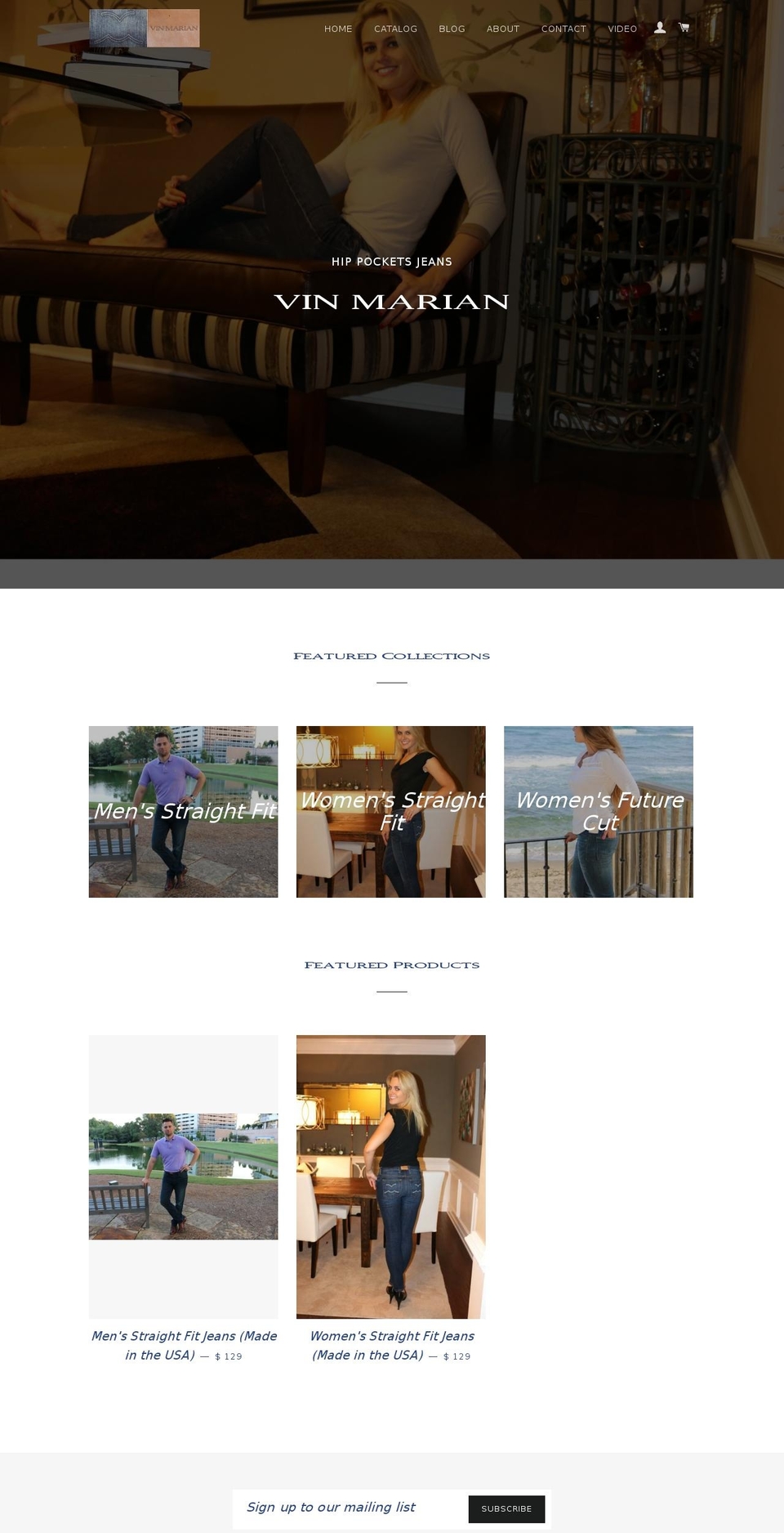 vinmarian.com shopify website screenshot