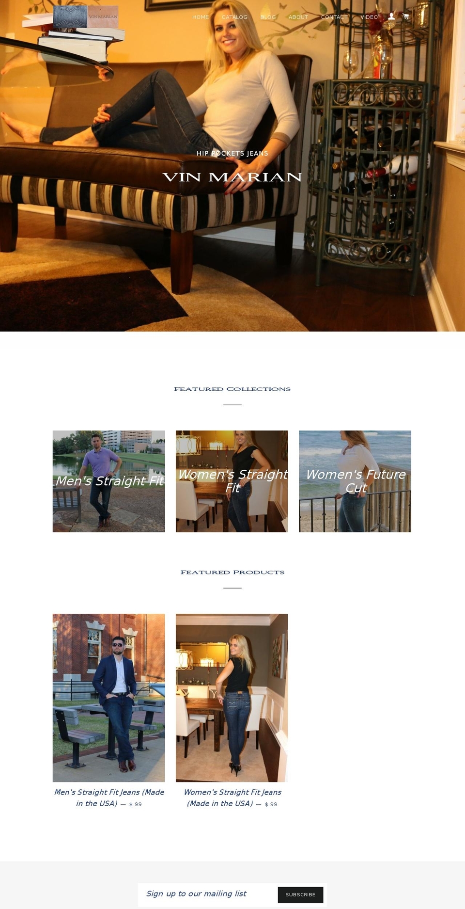 vinmarian.net shopify website screenshot
