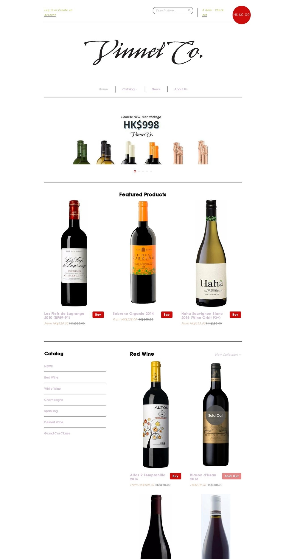 vinnet.co shopify website screenshot