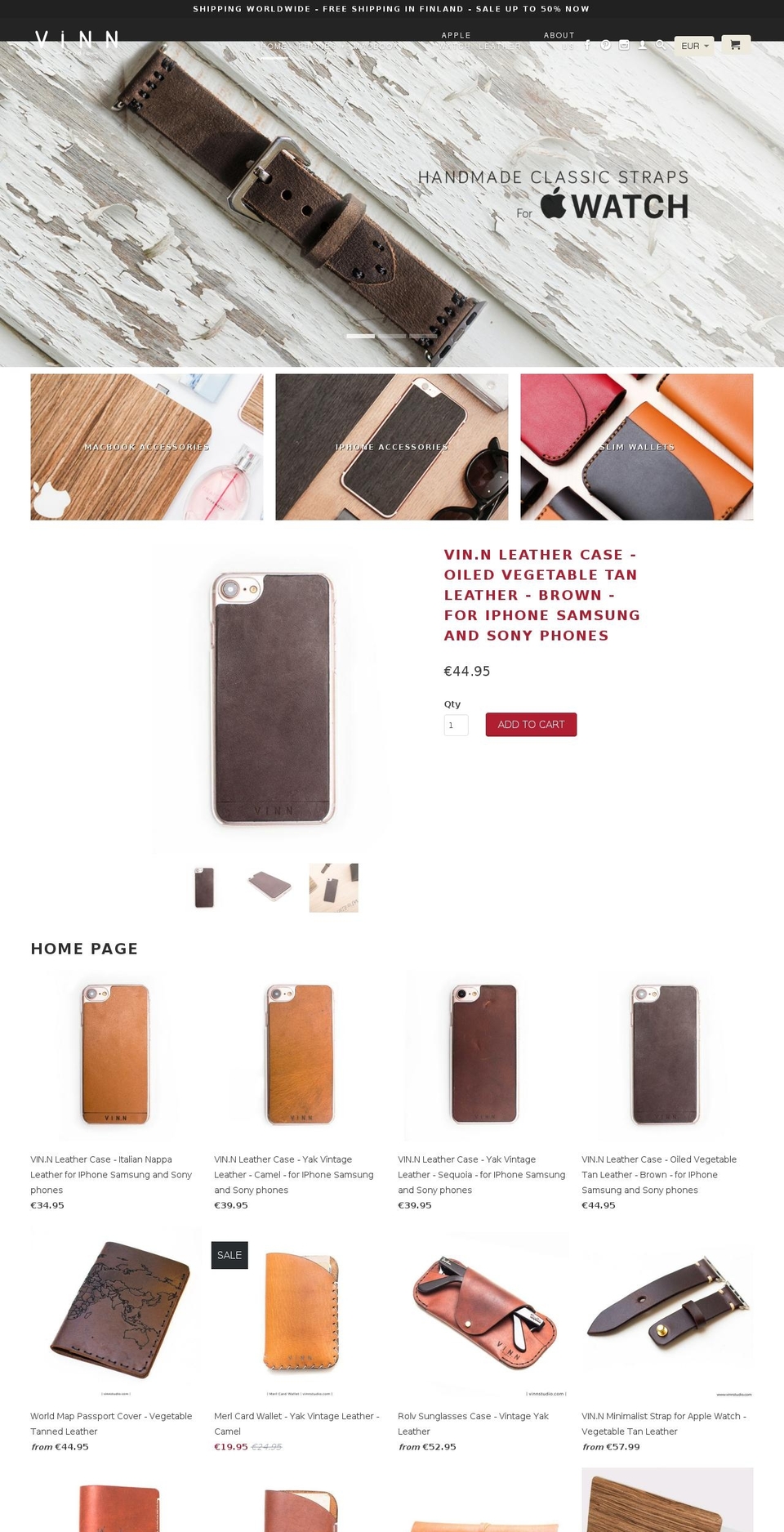 vinnstudio.com shopify website screenshot